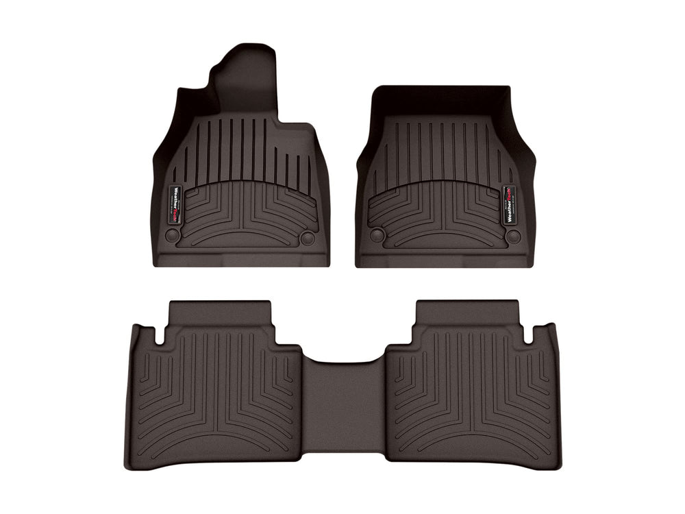 WeatherTech Cocoa Front and Rear Floorliners Fits -22-22 EQS 471709-1-2