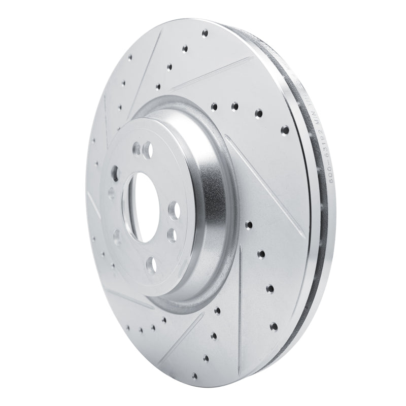 DFC 20-25 Mercedes-Benz GLE350 Front Left Drilled & Slotted Silver Brake Rotor