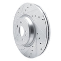 DFC 20-25 Mercedes-Benz GLE350 Front Left Drilled & Slotted Silver Brake Rotor