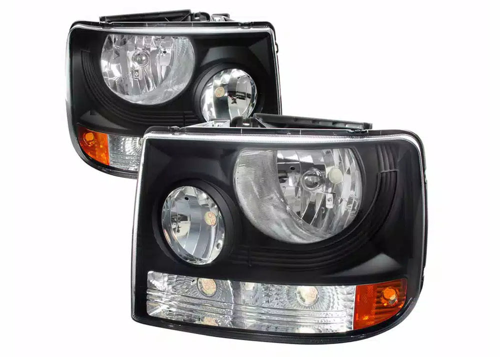 1 PC PROJECTOR HEADLIGHT - BLACK (O