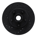 R1 06-12 Ford Ranger (Mexico) Front Left Drilled & Slotted Black Brake Rotor