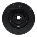 R1 06-12 Ford Ranger (Mexico) Front Left Drilled & Slotted Black Brake Rotor