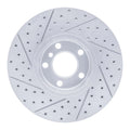 R1 07-19 BMW X6 Front Right Drilled & Slotted Geoperformance Rotor