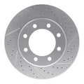 R1 99-99 Ford F-350 Super Duty 4WD Front Right Drilled & Slotted Geoperformance Rotor