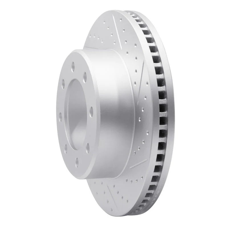 R1 99-99 Ford F-350 Super Duty 4WD Front Right Drilled & Slotted Geoperformance Rotor
