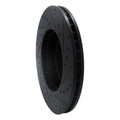 R1 17-25 BMW 430I Front Left Drilled & Slotted Black Brake Rotor