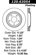 StopTech Drilled Sport Brake Rotor