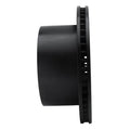 R1 00-02 Dodge Ram 2500 Rear Left Drilled & Slotted Black Brake Rotor