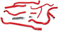 HPS Performance Red Reinforced Silicone Heater Hose Kit Coolant for Chevy 16-17 Camaro SS Coupe 6.2L V8