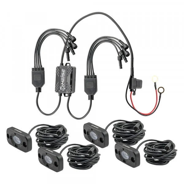 RGB ACCENT LIGHTS 4 PACK KIT - BLACK HOUSING