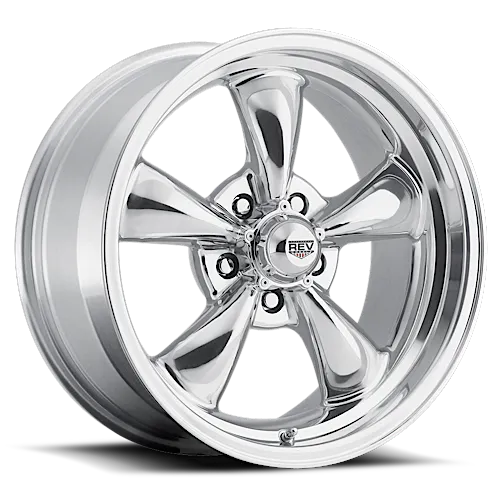 REV WHEELS 100 CLASSIC SERIES 17x9 5X114.3/5x4.5 +12MM OS POLISHED
