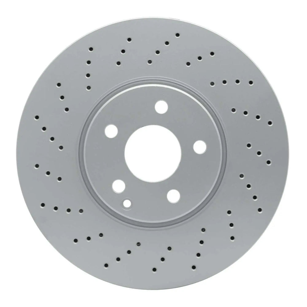 R1 02-09 Mercedes-Benz E350 Front Drilled Black Brake Rotor