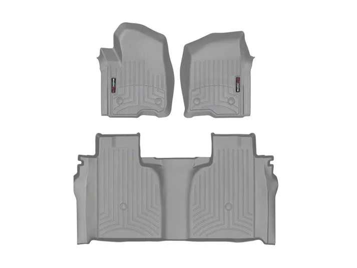 WeatherTech Grey Front and Rear Floorliners Fits -20-26 Chevrolet GMC 461436-1-2