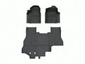WeatherTech Black Front and Rear Floorliners for Vinyl Floors Fits -22-25 Hummer EV Pickup 441766-1-2V