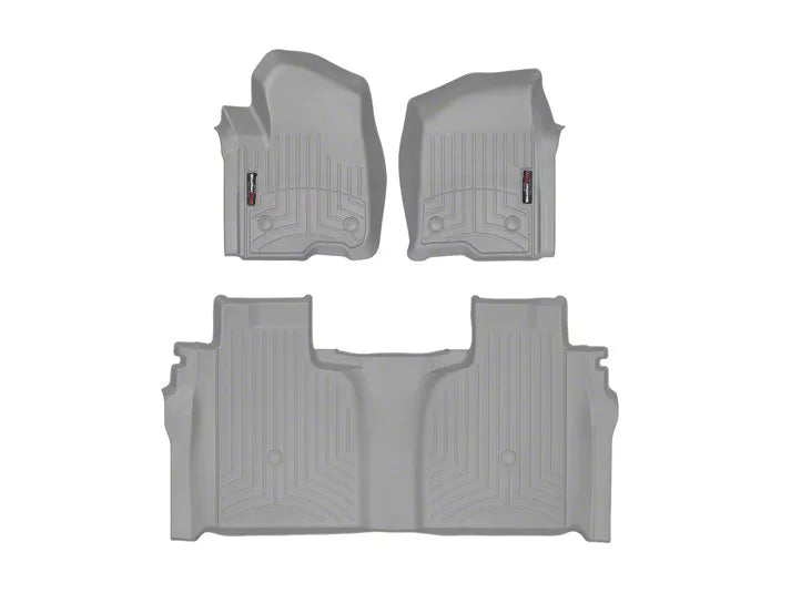WeatherTech Grey Front and Rear Floorliners Fits -20-26 Chevrolet GMC 461436-1-3