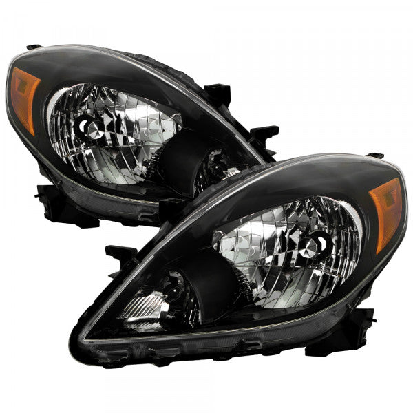 1214 VERSA OEM STYLE HEADLIGHTS LEFT AND RIGHT BLACK