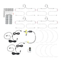 SINGLE RGBW EXPANDABLE WHEEL RING 15IN18IN