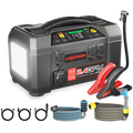 JUMP STARTER W/ PRESSURE WASHER AIR COMPRESSOR 2500AMP GREY