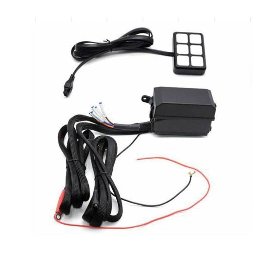 6GANG AUXILIARY SWITCH PANEL W/MULTICHOICE BUTTON PAD LABEL KIT