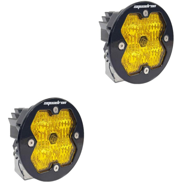 Baja Designs Squadron-R 2.0 Sport (Pair) LED Wide Cornering / No Harness - Baja Amber