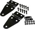 Kentrol 78-95 Jeep CJ/Wrangler YJ Hood Kit With TJ Style Hood Catch - Powdercoat Black