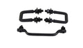 Kentrol 78-95 Jeep CJ/Wrangler YJ Hood Kit With TJ Style Hood Catch - Powdercoat Black