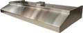 12V HORIZONTAL EXHAUST RANGE HOOD 22IN X 12IN BLACK SMOOTH FINISH W/STAINLESS ST
