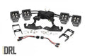 1x 70763 2x 70903BLKDRLA Chevrolet LED Fog Light Kit Black Series w Amber DRL (07-13 Silverado 1500)