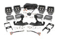 1x 70763 2x 70903BLKDRLA Chevrolet LED Fog Light Kit Black Series w Amber DRL (11-14 Silverado HD)
