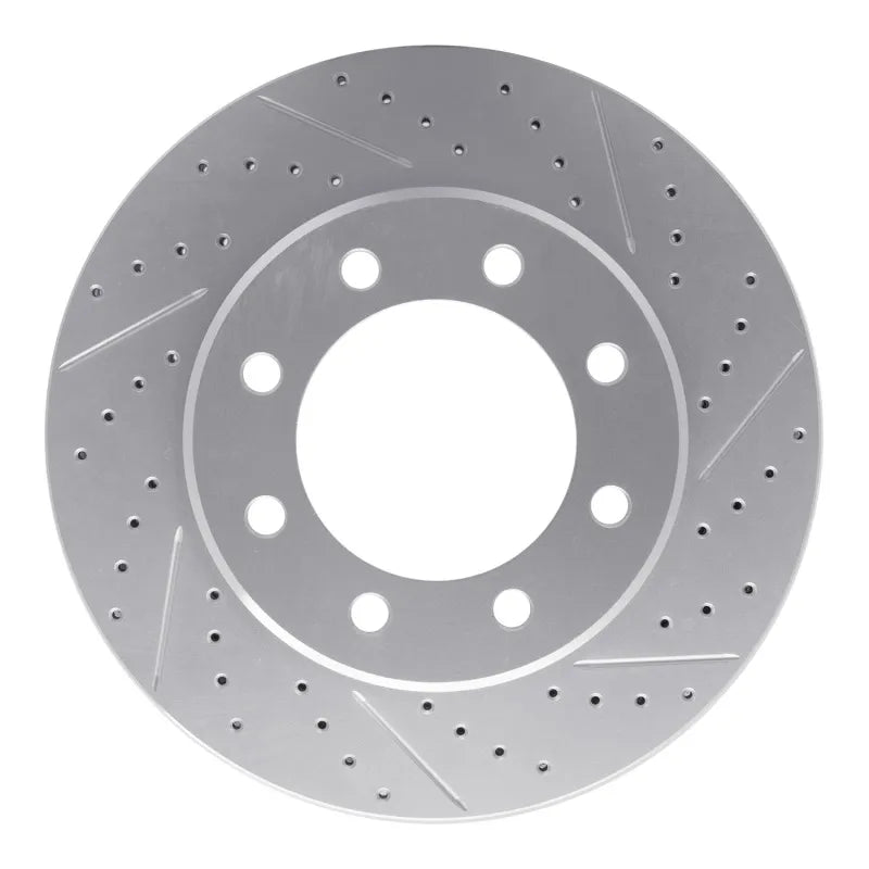 R1 99-07 Ford E-350 Econoline Rear Right Drilled & Slotted Geoperformance Rotor