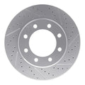 R1 99-07 Ford E-350 Econoline Rear Right Drilled & Slotted Geoperformance Rotor