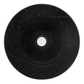 R1 90-02 Chevrolet ASTRO Front Right Drilled & Slotted Black Brake Rotor
