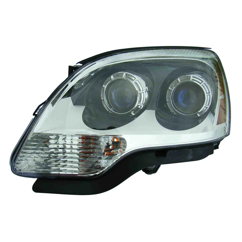 LH HEADLAMP ASSY COMPOSITE; HALOGEN; 1ST DESIGN; BLUE LENS; ACADIA 0708