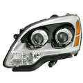 LH HEADLAMP ASSY COMPOSITE; HALOGEN; 1ST DESIGN; BLUE LENS; ACADIA 0708