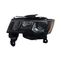 CAPA LH HEADLAMP ASSY; STD TYPE; BLK; GR CHEROKEE 17C