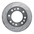 DFC 06-11 Cadillac DTS Front Left Drilled & Slotted Silver Brake Rotor