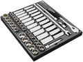 54 PIECE 1/2IN DRIVE SAE/METRIC MASTER SOCKET AND ACCESSORY SET