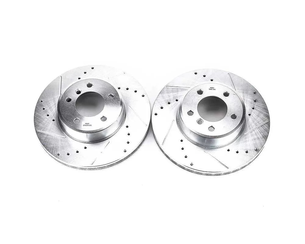 Power Stop 04-06 BMW 525i Front Evolution Drilled & Slotted Rotors - Pair