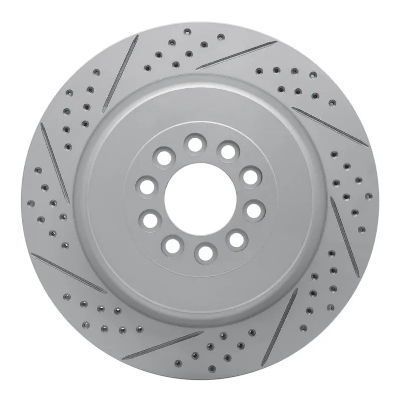 DFC 03-05 Jaguar Super V8 Front Left Drilled & Slotted Geoperformance Rotor