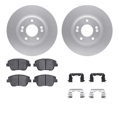 DFC 09-16 Hyundai Sonata Front Geospec Rotors with 5000 Advanced Brake Pads w/Hardware