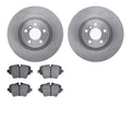 R1 Concepts Brake Rotor- Blank with Optimum Oe Pads Fits Mini Cooper