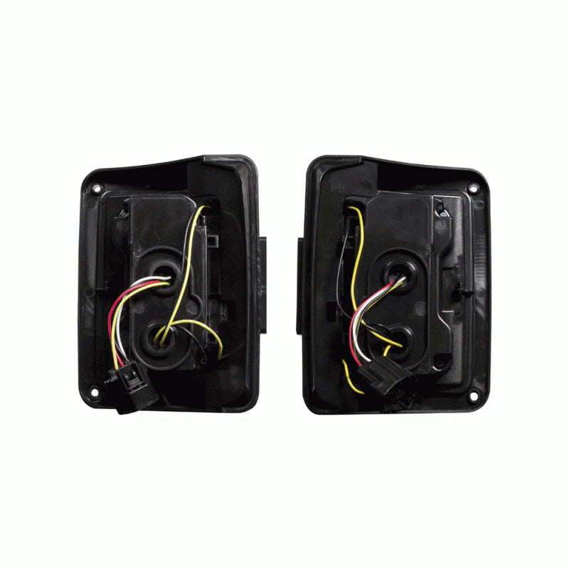 07-18 WRANGLER JK LED GRID TAILLIGHTS WITH SMOKED LENS