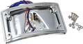 Letric Lighting 12-16 Dyna Switchbach Perfect Plate Light Chrome Curved License Plate Frame