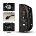 1924 JEEP GLADIATOR LED TAIL LIGHT W/ LED SEQUENTIAL TURN SIGNAL/BRAKE (SET) (BLK/SMOKE)