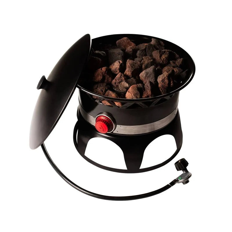 18" DELUXE GAS FIREPIT W/LID
