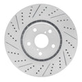 R1 07-11 Lexus Gs350 Left Front Drilled & Slotted Geoperformance Rotor