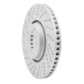 R1 07-11 Lexus Gs350 Left Front Drilled & Slotted Geoperformance Rotor