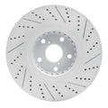 R1 07-11 Lexus Gs350 Left Front Drilled & Slotted Geoperformance Rotor