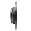 R1 10-12 Land Rover Range Rover Rear Right Drilled & Slotted Black Brake Rotor