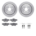 DFC 06-12 Mercedes-Benz ML500 Rear Rotors with Euro 5000 Ceramic Brake Pads w/Hardware